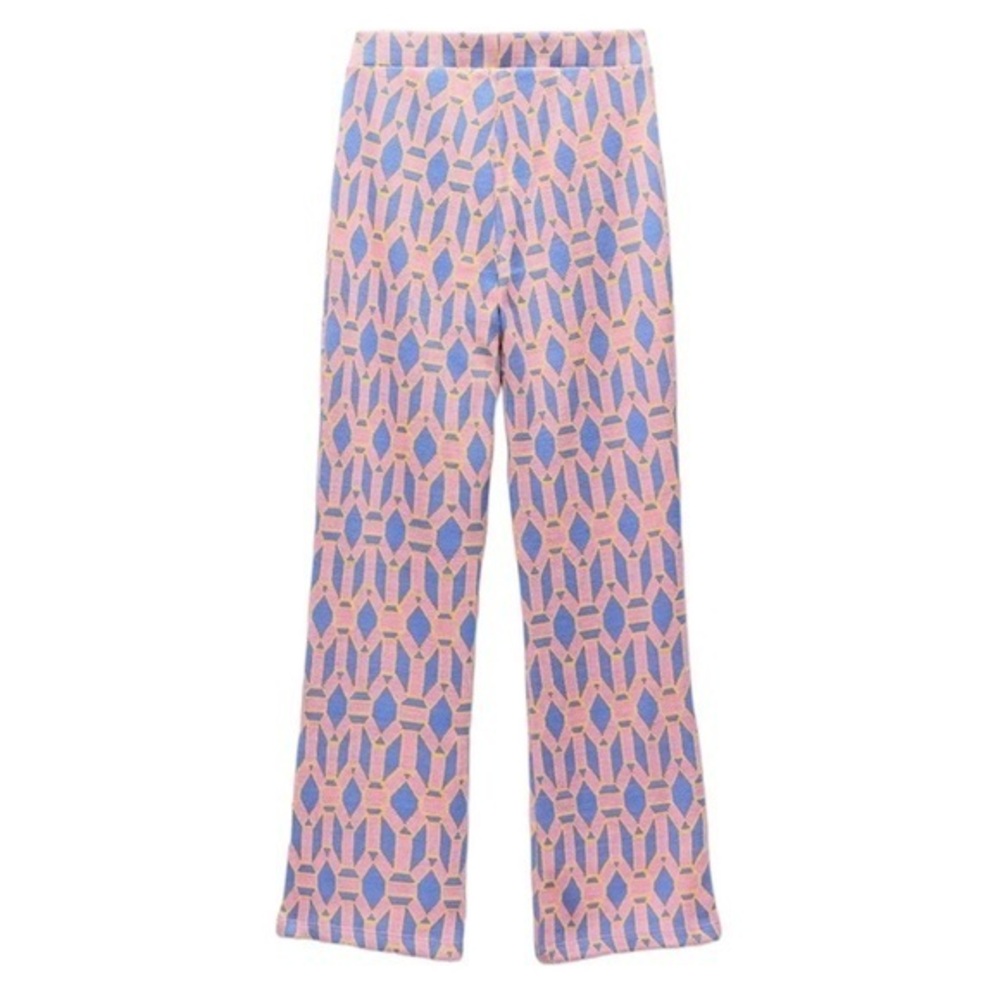 ZARA Patterned Pink Knitted Pants